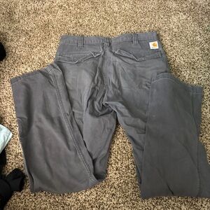Carhartt Gray Cargo Pants Durable Design